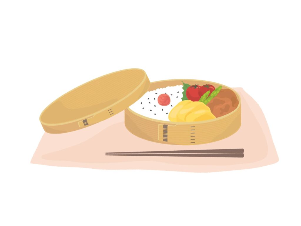 曲げわっぱのお弁当