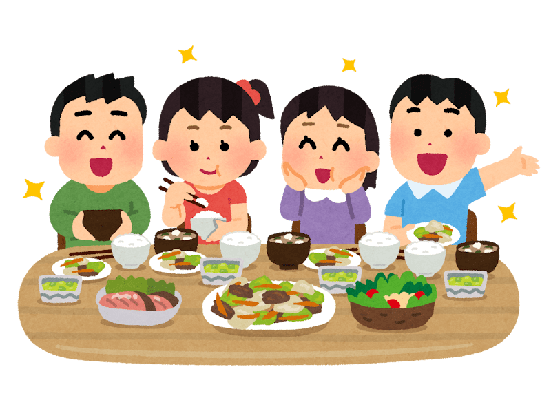 子ども食堂食事風景